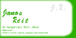janos reit business card